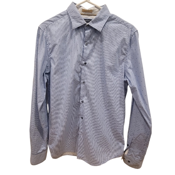 Denim & Flower - Blue and White Shirt - Size Small - Picture 1 of 4